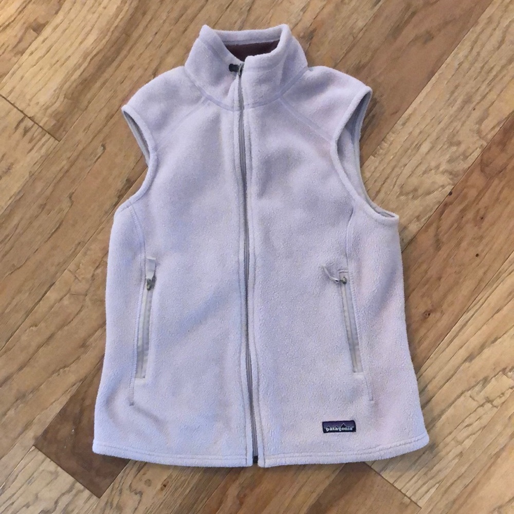 Purple fleece patagonia vest